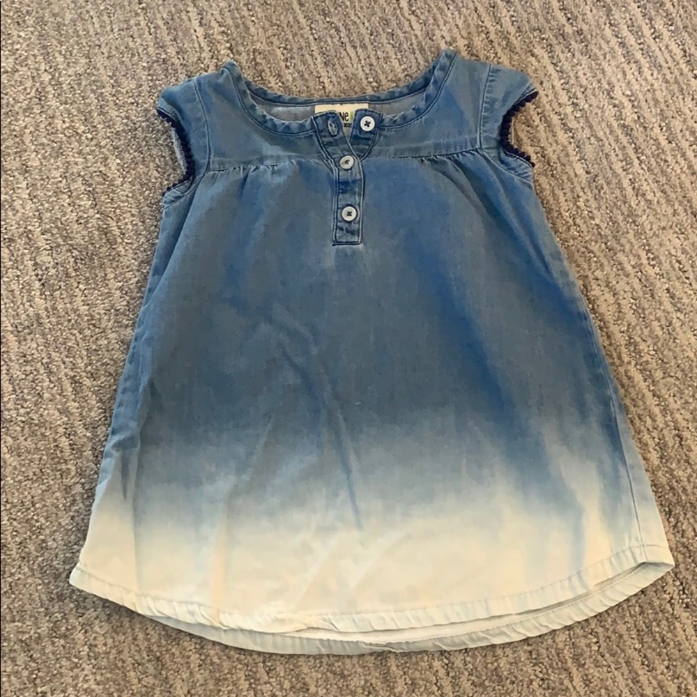 Ombré denim dress
